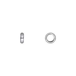 Jump ring 1pkg10 sterling silver, 6mm soldered closed round, 12 gauge / 3.5mm inside diameter