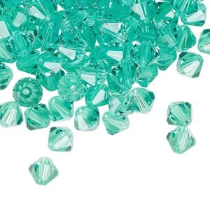 Bead 144pk Caribbean Sea, Preciosa Czech crystal 6mm bicone