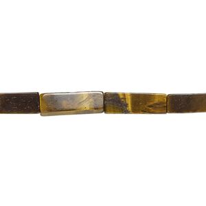 Tigereye 1pkg1, square tube bead natural 15.5-16 inch 13x4mm