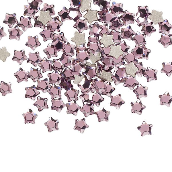 Flat back 720pk iris foil back, Swarovski&reg; 4mm star flower 2754 image number 0