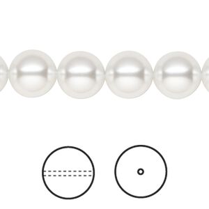 Pearl 25pk moonlight, Crystal Passions&reg; 10mm round 5810