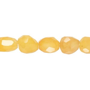 Agate 1pkg1, hand-faceted nugget bead 15.5-16 inch medium