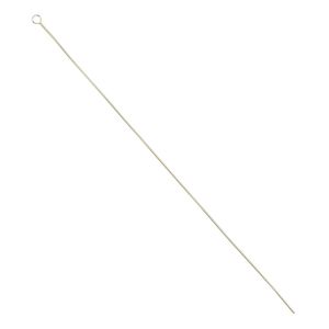 Needle, brass, #8 light-medium, 2-1/2 to 3-inch twisted wire. Sold per pkg of 10.