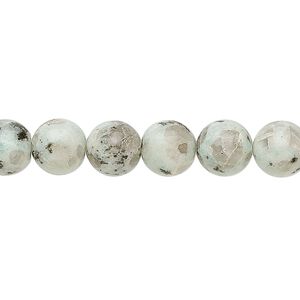 Sesame jasper 1pkg1, round bead natural 15.5-16 inch 10mm