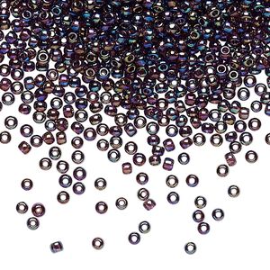 Seed bead, TOHO BEADS&reg;, glass, pkg/50g, #11 round, translucent rainbow amethyst (TR-11-166C).