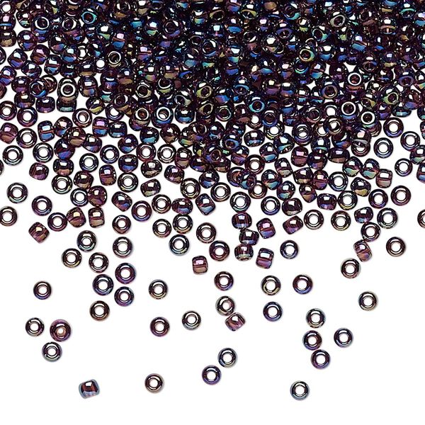Seed bead, TOHO BEADS&reg;, glass, pkg/50g, #11 round, translucent rainbow amethyst (TR-11-166C). image number 0