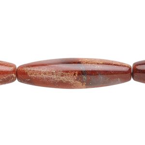 Red rainbow jasper 1pkg1, oval bead natural 15.5-16 inch 36x10mm