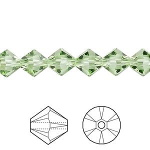 Bead 288pk peridot, Swarovski&reg; 8mm XILION bicone 5328
