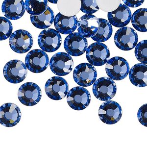 Flat back 12pk blue violet foil back, Preciosa MAXIMA Czech crystal rhinestone 7.069-7.272mm chaton rose round SS34