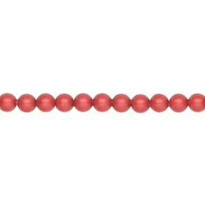 Pearl 500pk rouge, Swarovski&reg; 4mm round 5810