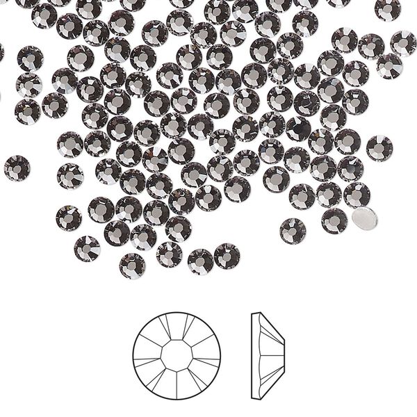 Flat back 1pkg1440, lilac ash foil back Preciosa MAXIMA Czech crystal hotfix rhinestone, 2.7-2.9mm chaton rose round SS10 image number 0