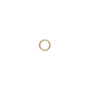 Jump ring 1pkg4 14Kt gold, 5.5mm round, 20 gauge / 4mm inside diameter