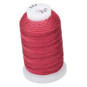 Thread, Purely Silk&trade;, maroon, size FFF. Sold per 92-yard spool.