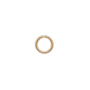 Jump ring 1pkg10 14Kt gold-filled, 9mm round, 16 gauge / 6.6mm inside diameter