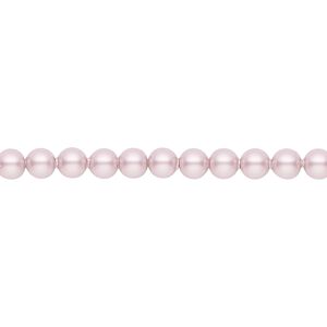 Pearl 500pk powder rose, Crystal Passions&reg; 4mm round 5810