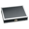 Display case, aluminum / acrylic / glass, black, 8 x 6-1/4 x 1-3/4 inches. Sold individually. image number 0