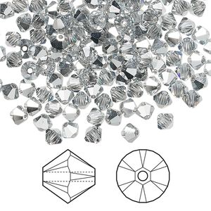 Bead 1440pk crystal CAL, Swarovski&reg; 4mm XILION bicone 5328