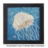 Sabrina Frey Bead Mosaic&trade; Starter Kit 1pkg4 glass / medium-density fiberboard / glue,  6x6 inch / "Sea Life" design, multicolored image number 3
