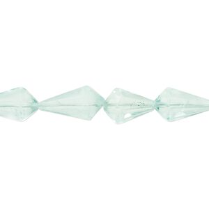 Green fluorite 1pkg1, hand-cut faceted teardrop bead natural 8 inch 10x7mm-14x8mm