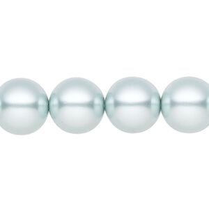 Pearl 30pk light blue, Preciosa Czech crystal 12mm round