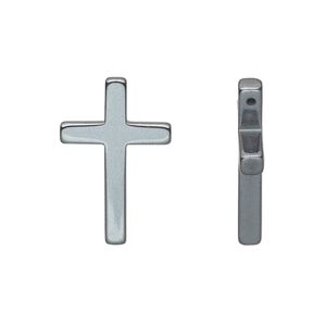 Hemalyke&trade; 1pkg4, double-sided cross drop 22.5x15mm