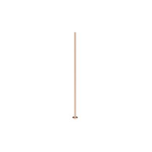 Head pin 1pkg10 14Kt rose gold-filled, 1 inch, 24 gauge