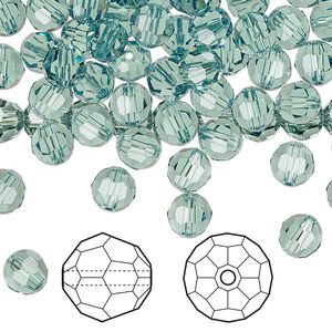 Bead 144pk erinite, Crystal Passions&reg; 6mm round 5000
