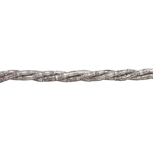 Bead 1pkg1 sterling silver, 3.5x1.5mm tube, 16 inch antiqued Hill Tribes