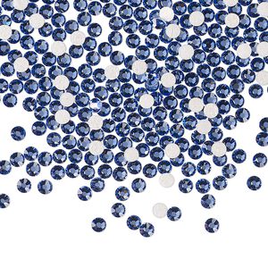 Flat back 1440pk blue violet foil back, Preciosa MAXIMA Czech crystal rhinestone 2.3-2.5mm chaton rose round SS8