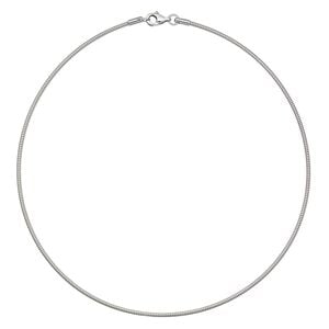 Chain 1pkg1 omega, 1.8mm / lobster claw clasp, stainless steel 18 inch