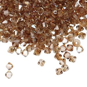 Bead 144pk crystal celsian, Preciosa Czech crystal 4mm bicone