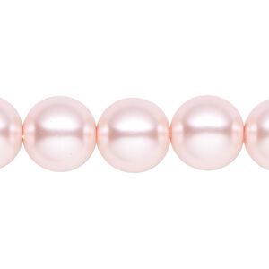 Pearl 1pk rosaline, Celestial Crystal&reg; 12mm round 15.5-16 inch