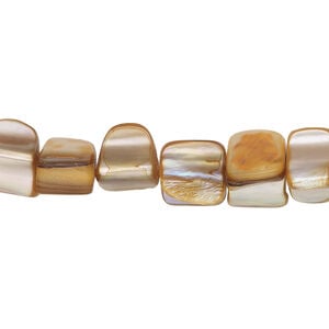 Mother-of-pearl shell 1pkg1, triangle tube bead 15 inch chili pepper 7x5mm-13x9mm