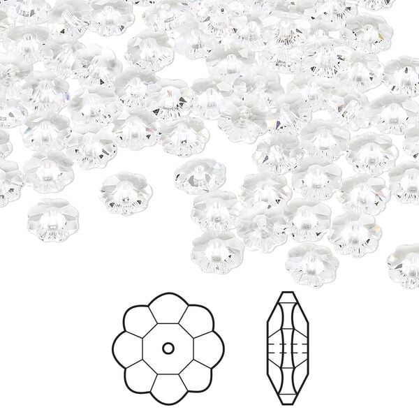 Margarita flower 720pk crystal, Swarovski&reg; 6x2mm 3700 image number 0