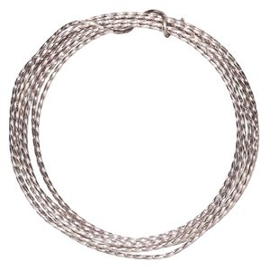 Wire, ParaWire&trade;, titanium-finished copper, twisted square, 18 gauge. Sold per 8-foot section.