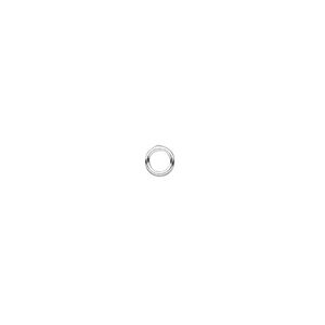 Jump ring 1pkg20 sterling silver, 4mm soldered closed round, 22 gauge / 2.7mm inside diameter