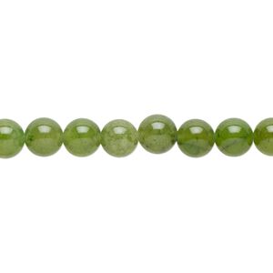 Quartz 1pkg1, round bead 15 inch 5-7mm