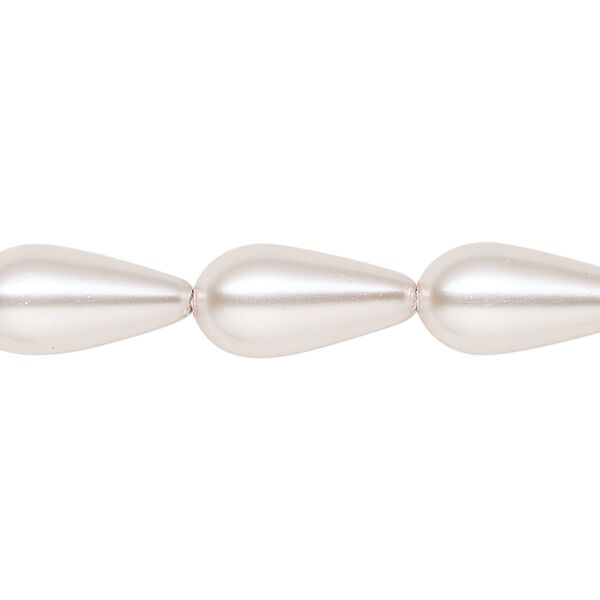 Pearl 1pk light pink, Celestial Crystal&reg; 15x8mm teardrop 15.5-16 inch image number 0