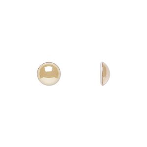 Cabochon 144pk crystal golden shadow, Swarovski&reg; 7.07-7.27mm hotfix SS34 2080/4