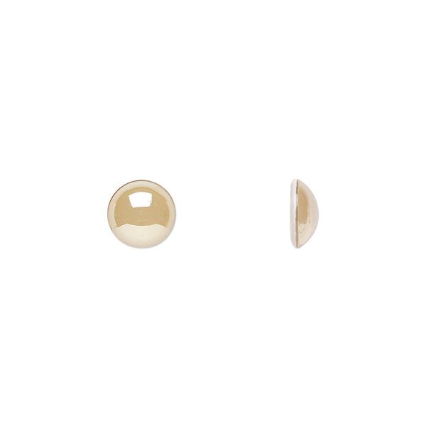 Cabochon 144pk crystal golden shadow, Swarovski&reg; 7.07-7.27mm hotfix SS34 2080/4 image number 0