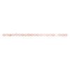 Mother-of-pearl shell 1pkg1, flat oval bead 15 inch pink rose 12x10mm image number 1