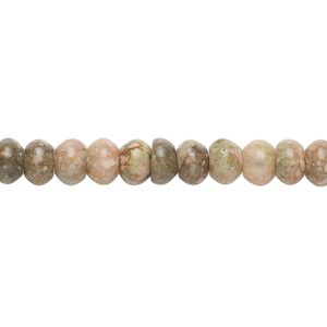 Autumn jasper 1pkg1, rondelle bead natural 15.5-16 inch 6x4mm
