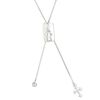 Necklace, Create Compliments&reg;, sterling silver, adjustable from 16 to 20 inches. Sold individually. image number 0