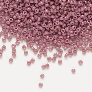 Seed bead, Miyuki, glass, pkg/25g, #11 rocaille, Duracoat&reg; opaque outside dyed hydrangea, (RR-4487).