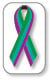 Purple, Green and Teal Ribbon