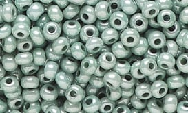 Green Luster finished beads