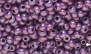 Lilac Luster finished beads
