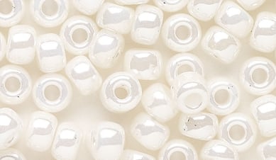 Luster finished beads