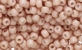 Pastel frosted finished beads