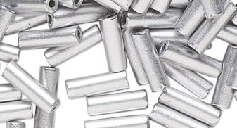 Soft Silver Finished beads